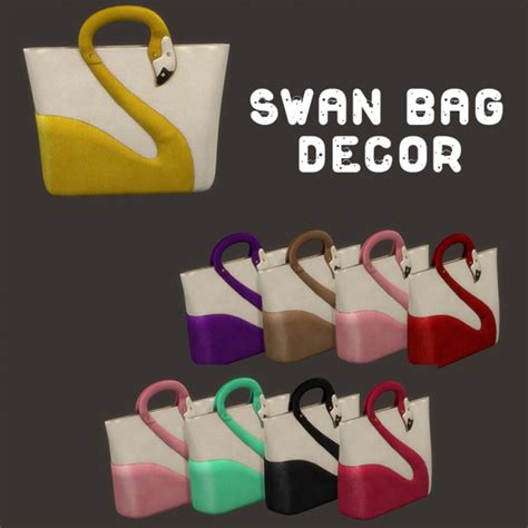Leo 4 Sims Swan Bags Sims 4 Downloads