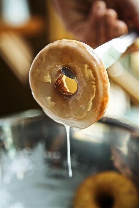 Fresh Made Glazed Donuts Glaze Dripping License Images 688666