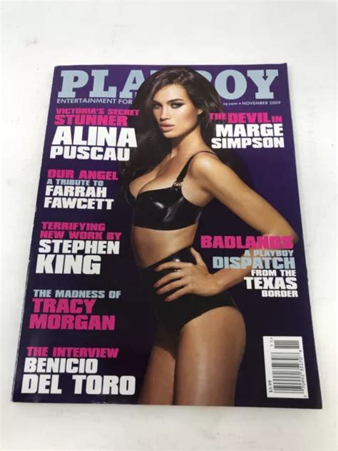 Playboy Magazine With Centerfold November Alina Puscau Cover