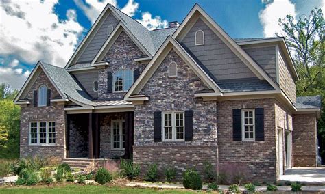 French Country Stone Brick Homes Charming House Plans 8544