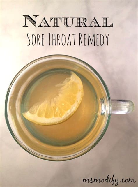 Blessed with antifungal properties, it kills bacteria that cause irritation. Natural Sore Throat Remedy - MsModify