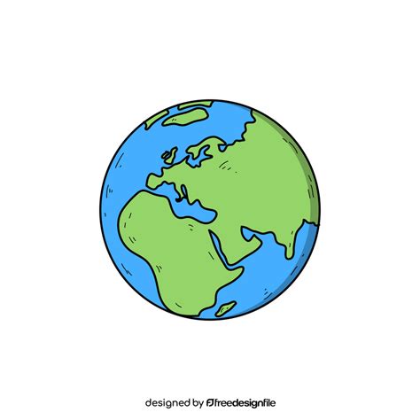 Earth Planet Drawing Clipart Free Download