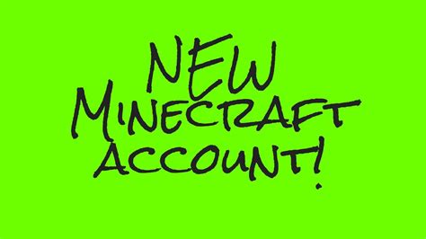 Got A New Minecraft Account Changing Name Youtube