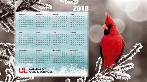 holiday calendar desktop wallpaper college  arts sciences