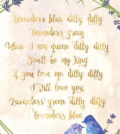 Lavenders Blue Dilly Dilly Song Lyrics Inspired By Cinderella Movie