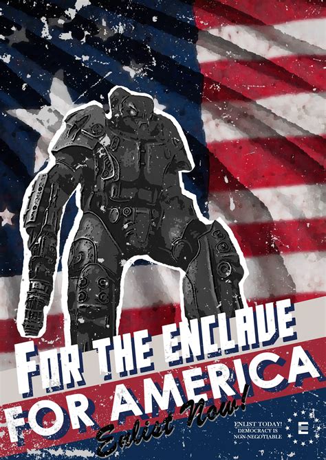 Made This Enclave Recruitment Poster Today Imaginaryfallout