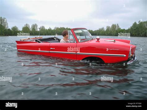 Amphicar 1960s British Amphibious Car On Land And Water Stock Photo
