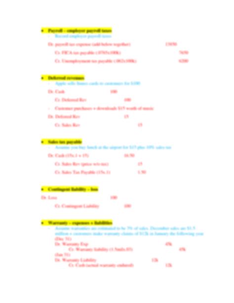 SOLUTION ACC Financial Accounting Journal Entry Cheat Sheet Studypool