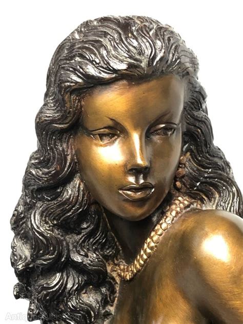 antiques atlas french art deco nude lady bronze sculpture