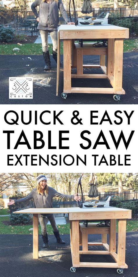 Table Saw Extension Table — 3x3 Custom