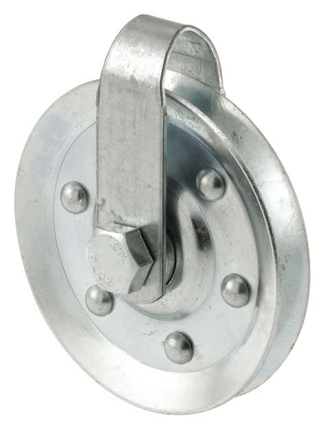 Prime Line Pulley Strap And Bolt Steel Galvanized 3 In Length In