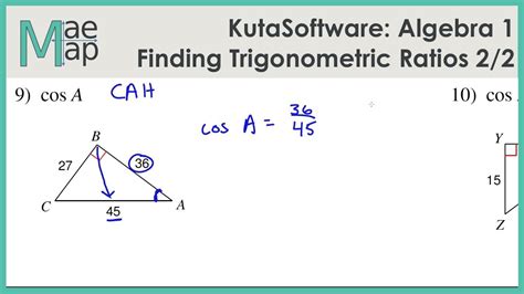 I was having a lot of problems tackling questions based on kuta software algebra 2 answers but ever since i started using software, math has been really easy for me. Kuta Software Infinite Geometry Trigonometric Ratios Answers - kidsworksheetfun