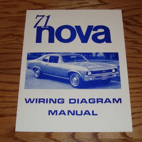1971 Chevrolet Chevy Ii Nova Wiring Diagram Manual 71 1050 Picclick