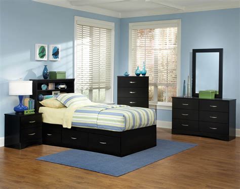 At badcock furniture, we carry unique twin beds that can provide more than just a place for sleeping at night. Jacob Twin Black Storage Bedroom Set | Kids' Bedroom Sets