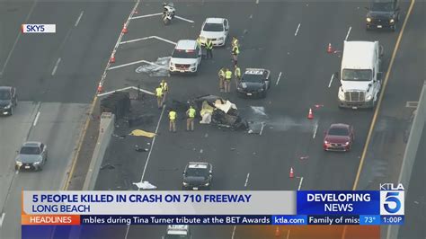 Horrific crash claims 5 lives in Long Beach - YouTube