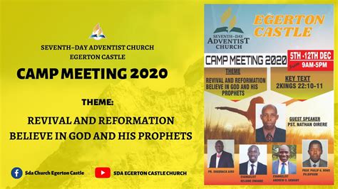 Monday Sermon 7122020 Camp Meeting 2020 Youtube