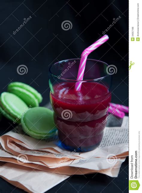 Fresh Organic Cranberry Juice Stock Photo Image Of