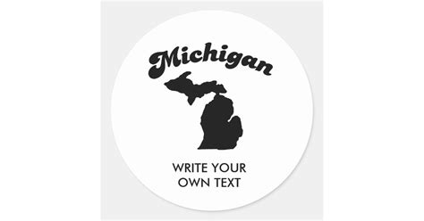 Michigan State Motto T Shirt Classic Round Sticker Zazzle