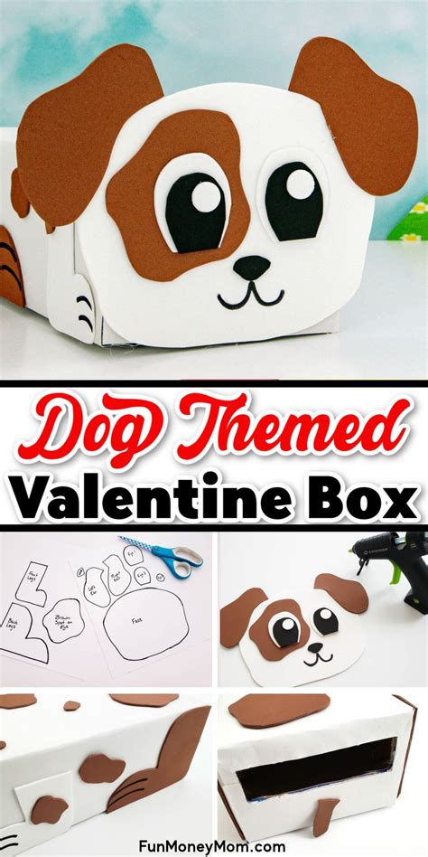 Dog Valentine Box Puppy Valentines Dog Valentines Kids Valentine Boxes