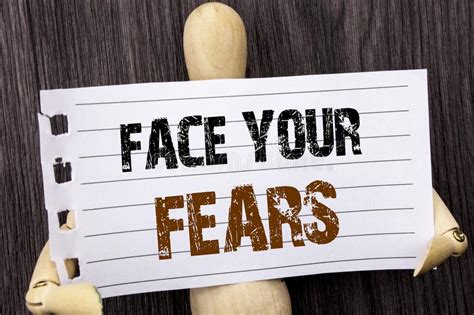 Word Writing Text Face Your Fears Conceptual Photo Challenge Fear
