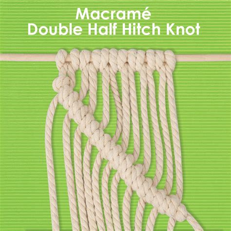 Macrame Double Half Hitch Knot Cleverpatch Cleverpatch Art