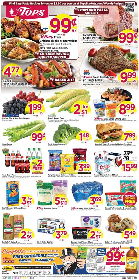 Tops Friendly Markets Ad Circular - 04/23 - 04/29/2023 | Yulak
