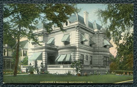 Governors Mansion Montgomery Alabama Old Postcard
