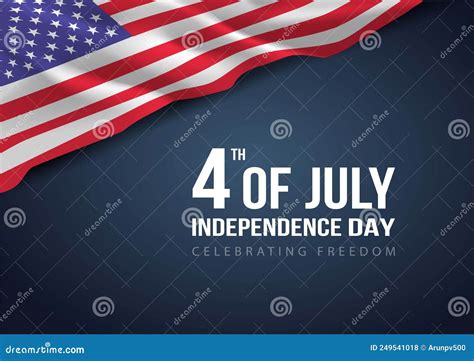 Happy Independence Day America Vector Illustration Design Stock Vector