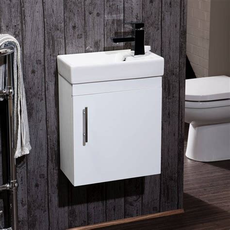 Drench Maisie 400mm Wall Hung Cloakroom Vanity Unit And Basin