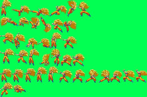 Ssj3 Goku Sprite Sheet By Deviantarter1236 On Deviantart