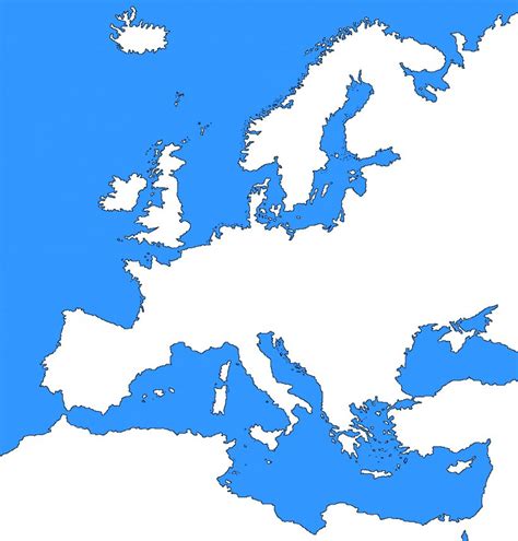 Europe Blank Map Border World Map Png 1011x1057px Europe Area