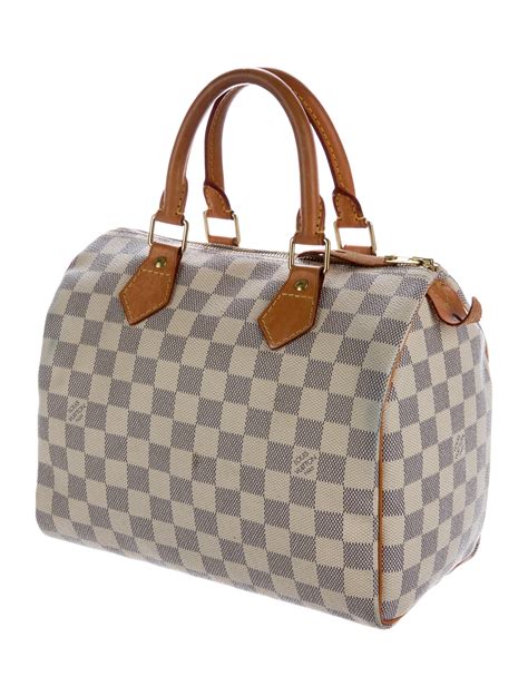 Louis Vuitton Damier Azur Speedy 25 Handbags Lou118988 The Realreal