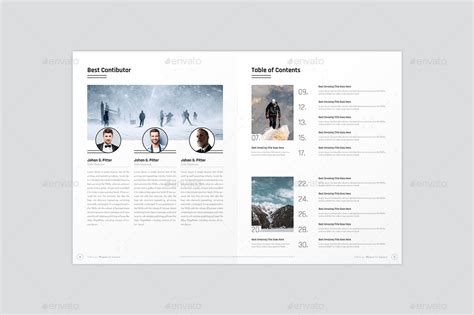 Indesign Minimalist Magazine Layout By Graphhost Graphicriver
