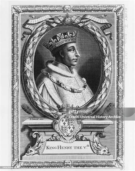 Illustration Of King Henry V King Of England And Second Monarch From