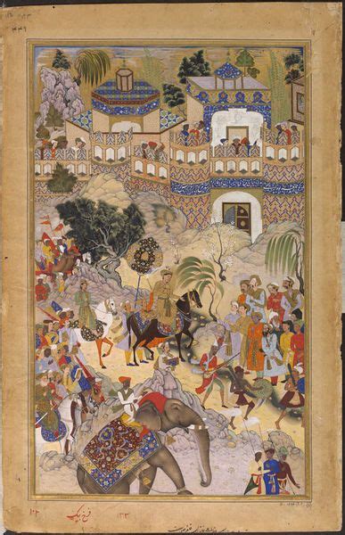 This Illustration To The Akbarnama Book Of Akbar Depicts The Mughal