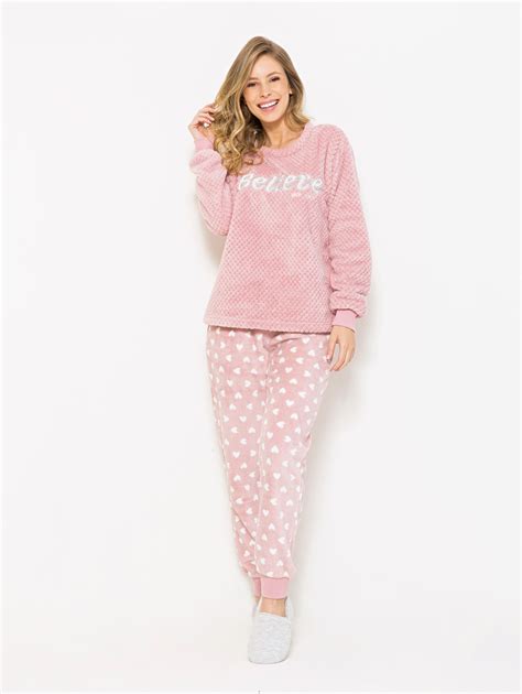 Pijama Longo Feminino Soft Dreams 04011504 Any Any