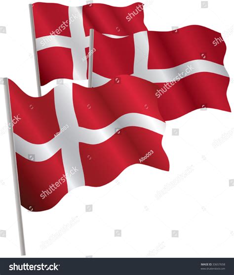 The case was brought to the international court of justice which ruled in favour of denmark. Kingdom Of Denmark 3d Flag. Vector Illustration. Isolated ...