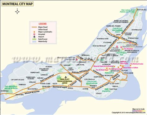 Montreal Map Montreal Canada Map