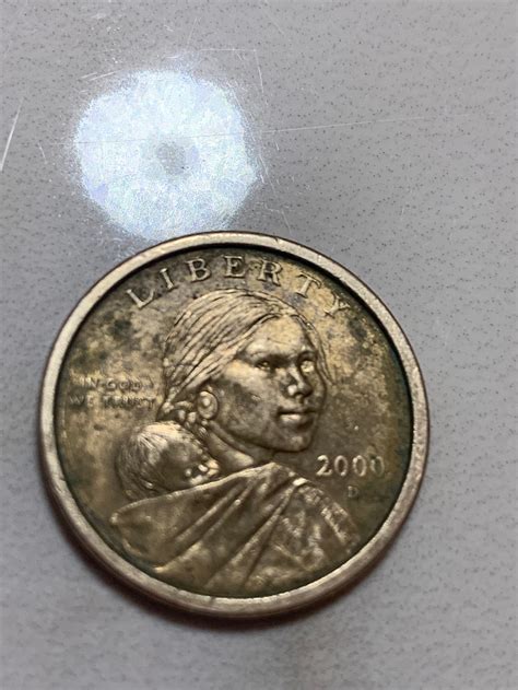 Rare Sacagawea 2000d Gold One Dollar Coin Etsy