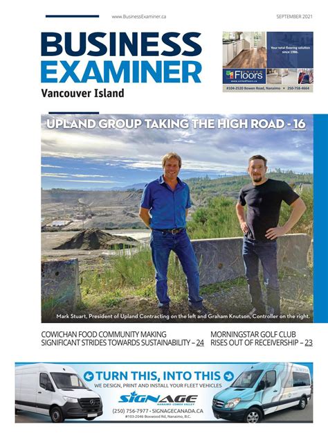 Business Examiner Vancouver Island September 2021 By Business