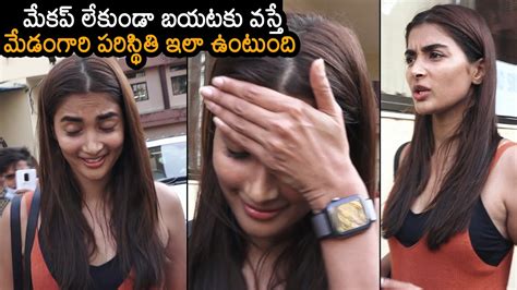 Actress Pooja Hegde Without Makeup Looks Pooja Hegde Latest Video