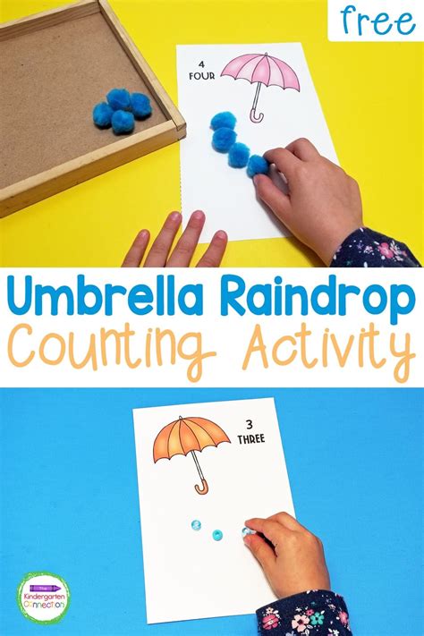 Raindrop Counting Worksheets
