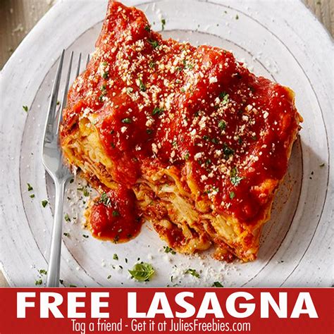 Free Lasagne At Carrabbas With Purchase Julies Freebies