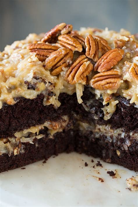 Do not over mix the batter or it will fall apart! German Chocolate Cake - Cooking Classy