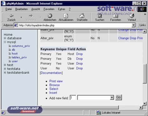 Phpmyadmin Download Windows Deutsch Bei Soft Warenet