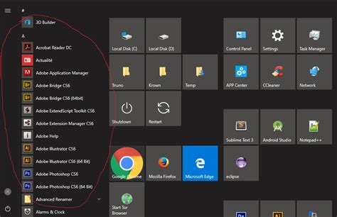 Windows 10 — 最後の更新後、windows 10のスタートメニューの「すべてのアプリ」を削除（またはカスタマイズ）する方法