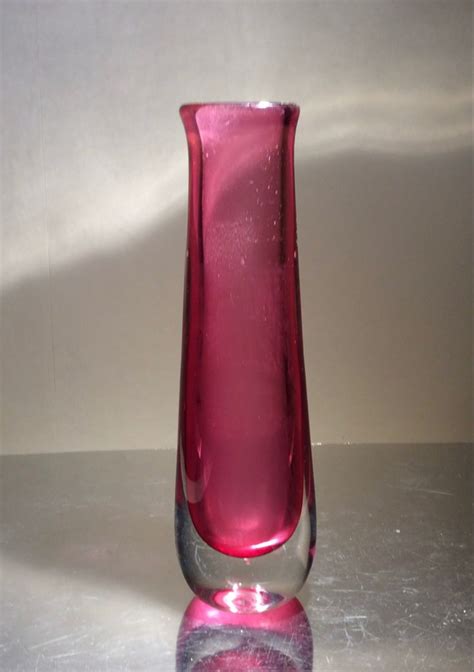 Josef Schott Sm Landshyttan Sweden Vase Glass Vase Glass