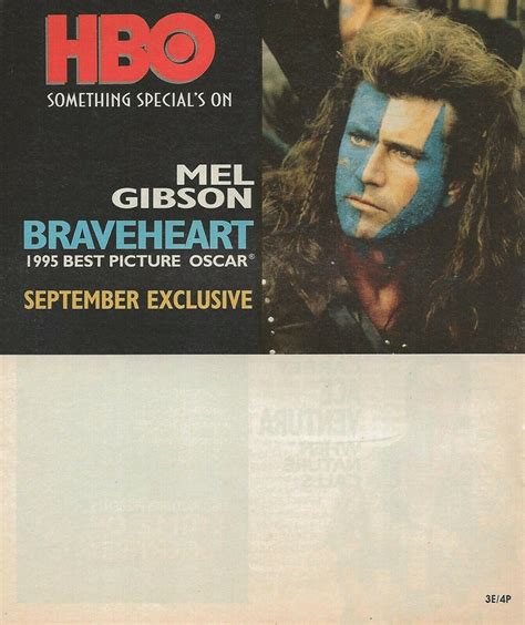 Original Vintage Aug 1996 Hbo Guide Magazine Gotti Braveheart Mel Gibson Comic Books Modern