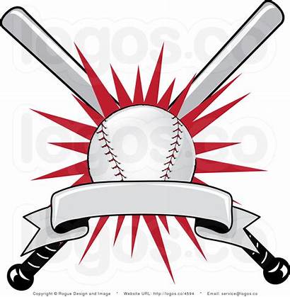 Baseball Bat Clip Crossed Clipart Ball Softball