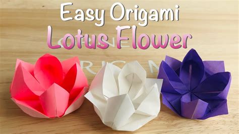 Origami Lotus Flower Geeksgerty